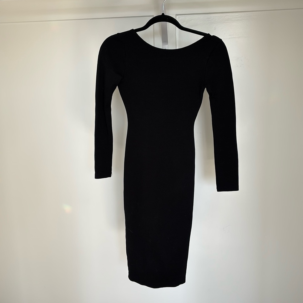 Lulu's Black Long Sleeve Dress